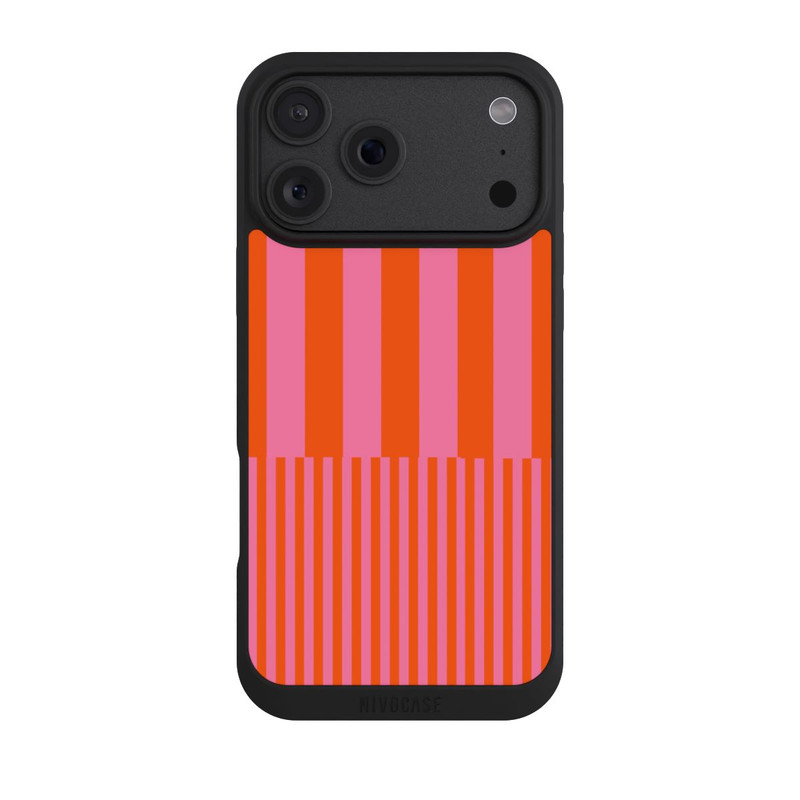 iPhone 18 Pro Max NIVOpure Striped Pattern Pink Red