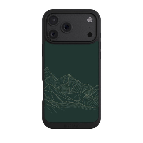 Apple iPhone 18 Pro Max NIVOpure Berg Line Art Grün