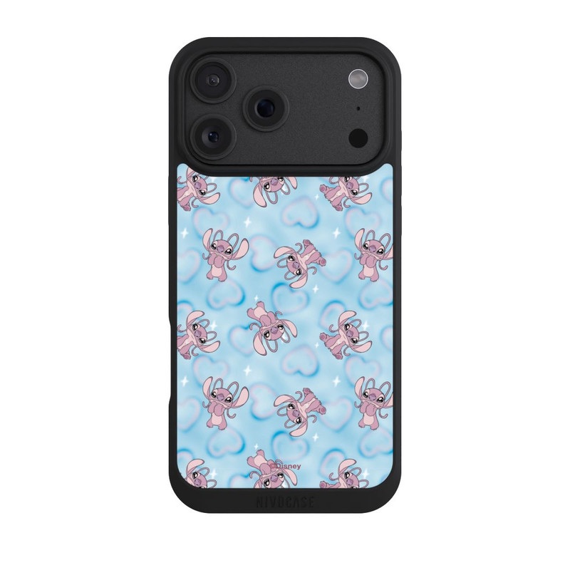 iPhone 18 Pro Max NIVOpure Lilo & Stitch Angel Pattern Blue Hearts