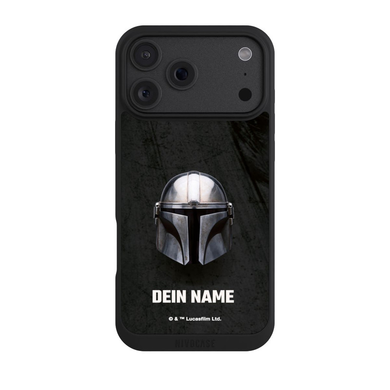 iPhone 18 Pro Max NIVOpure Star Wars Mandalorian Black Helmet personnalisable