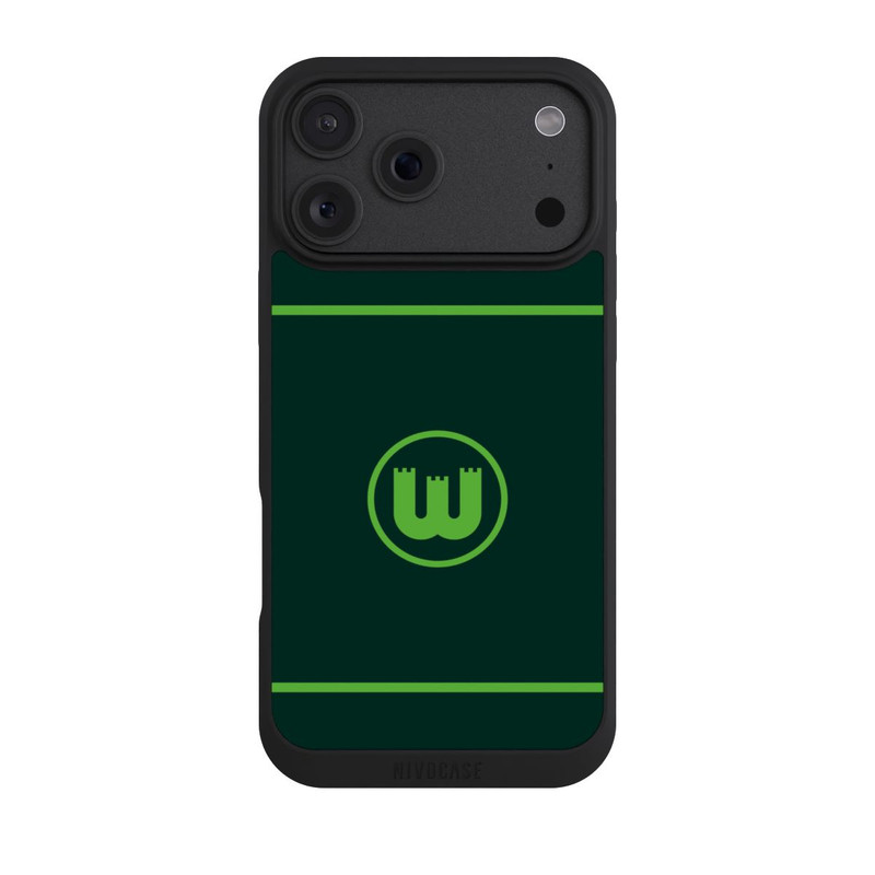 iPhone 18 Pro Max NIVOpure VfL Wolfsburg Zinnenwappen Linien Grün