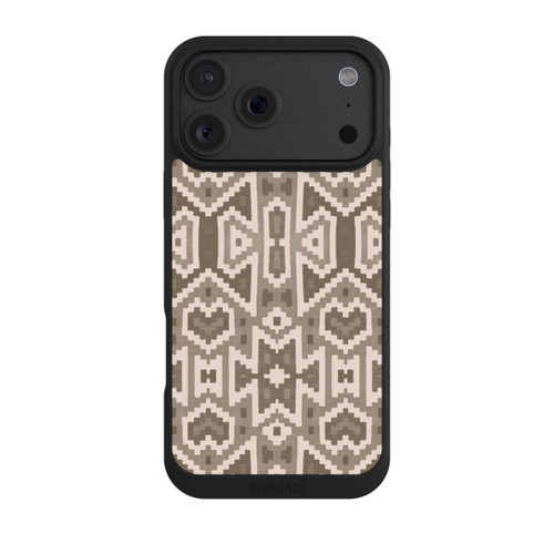 Apple iPhone 18 Pro Max NIVOpure Ikat Boho Pattern Inka Brown