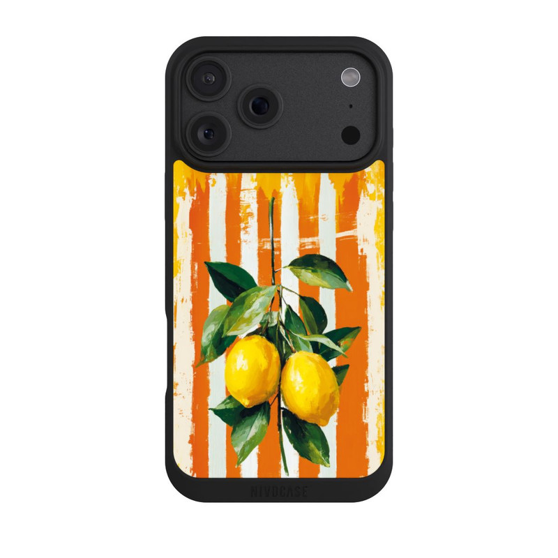 iPhone 18 Pro Max NIVOpure Summer Lemons on Stripes with AI