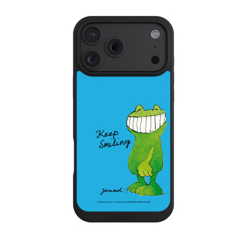 Apple iPhone 18 Pro Max NIVOpure Janosch Frosch Keep Smiling Blue