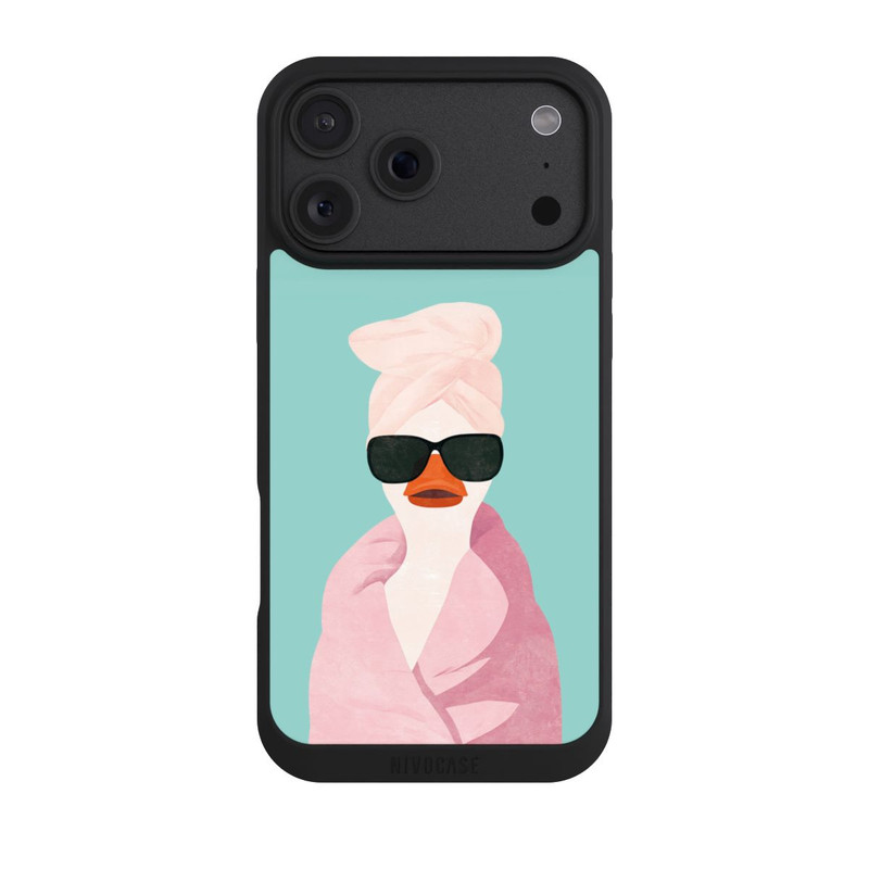 iPhone 18 Pro Max NIVOpure Turquoise Duck Wearing a Turban with AI