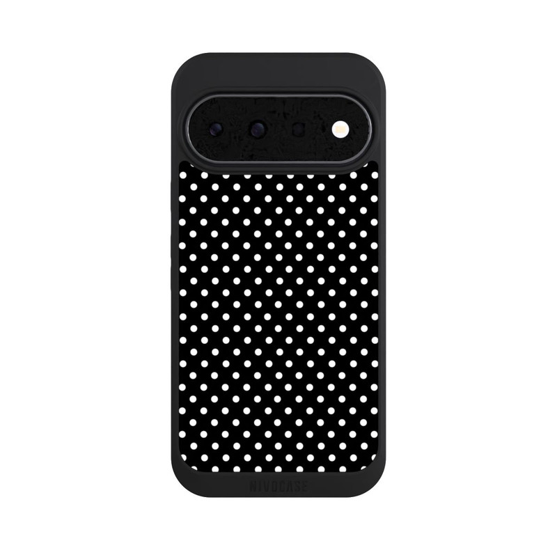 Pixel 11 NIVOpure Polka Dots Schwarz und Weiß