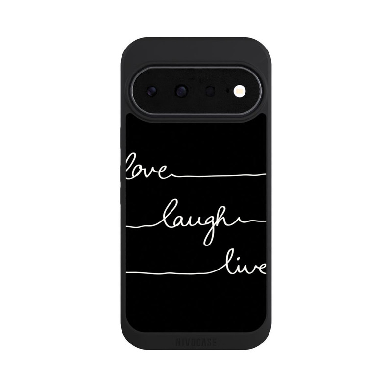 Pixel 11 NIVOpure Love Laugh Live weiß/schwarz