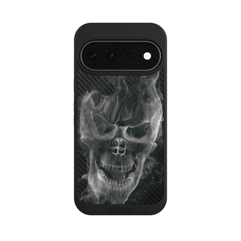 Pixel 11 NIVOpure rauchender Totenkopf Carbon
