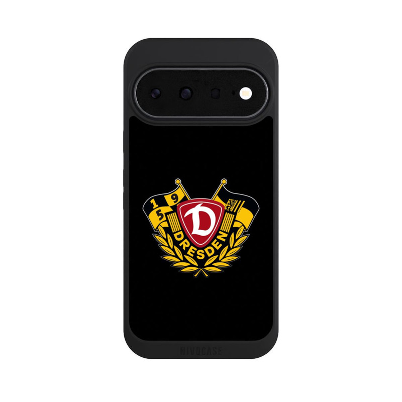 Pixel 11 NIVOpure Dynamo Wappen mit Fahnen