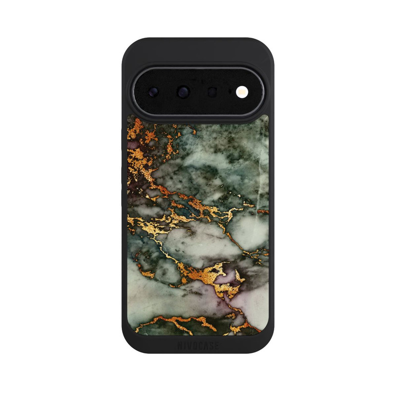 Pixel 11 NIVOpure Grauer und goldener Marmor Look