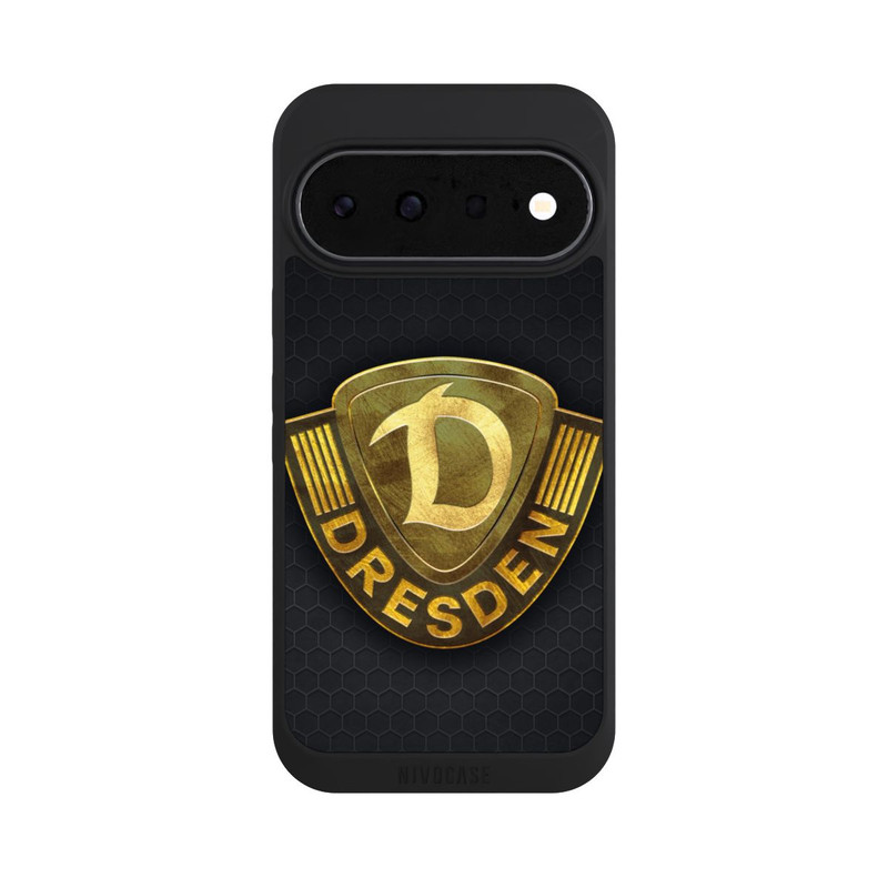 Pixel 11 NIVOpure Goldenes Logo Look Dynamo Dresden