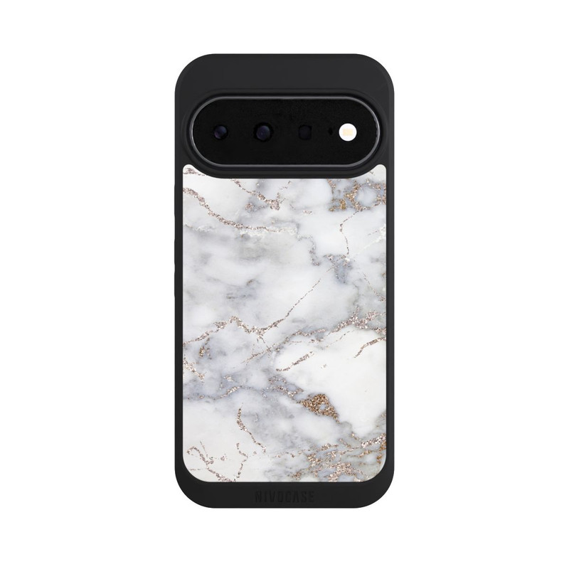 Pixel 11 NIVOpure Silberglitzer Marmorlook