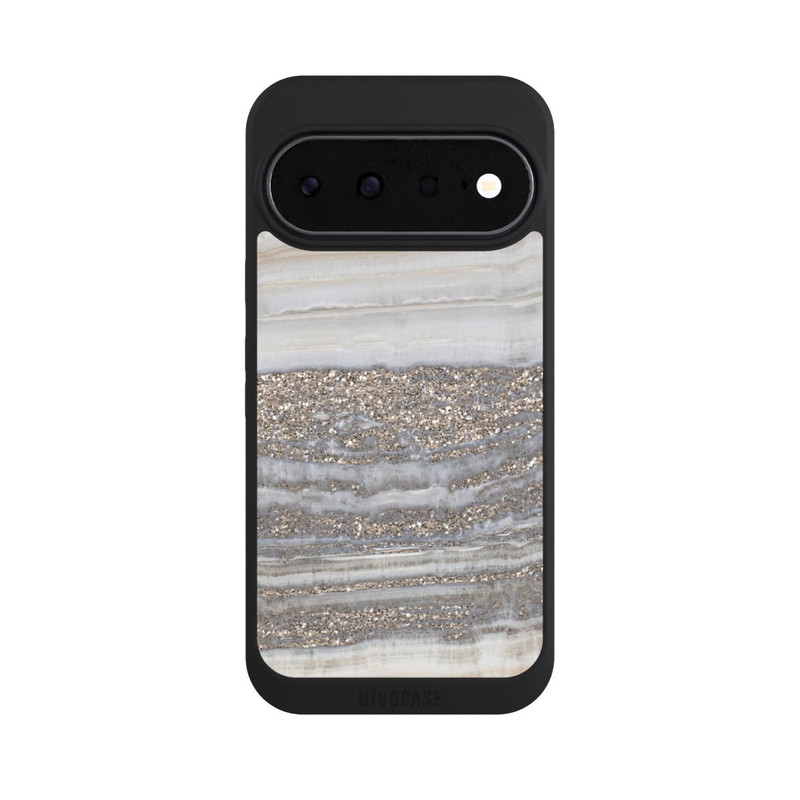 Pixel 11 NIVOpure Weißer Glitzer Marmor Look