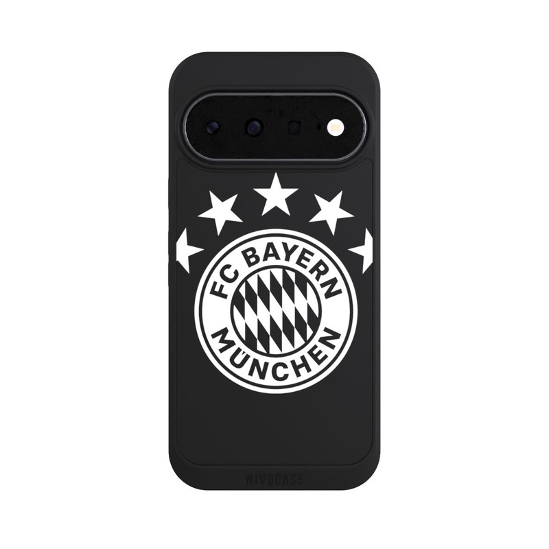 Pixel 11 NIVOpure FCB Logo einfarbig mit Sternen - ohne Hintergrund