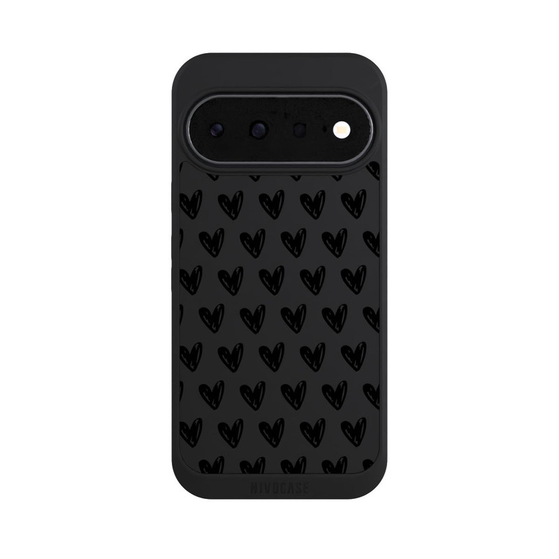 Pixel 11 NIVOpure Herzen Schwarz ohne Hintergrund