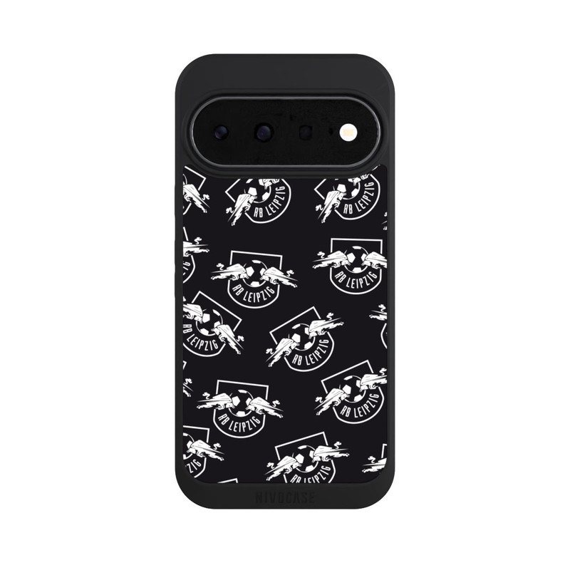 Pixel 11 NIVOpure Logos RB Leipzig Weiß auf Schwarz