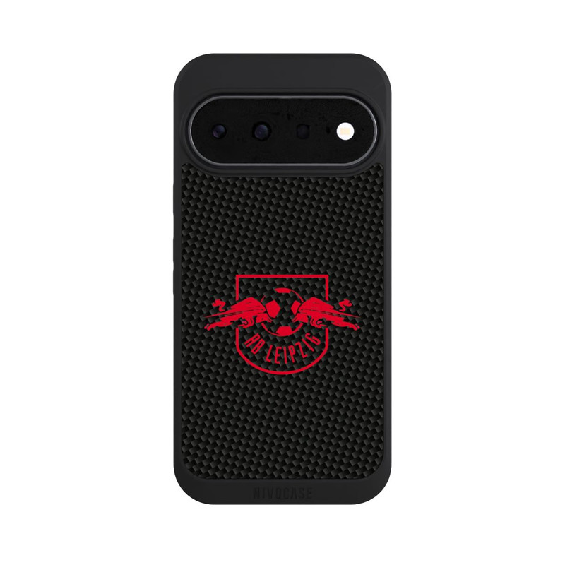 Pixel 11 NIVOpure Rotes RB Leipzig Logo auf Carbonoptik