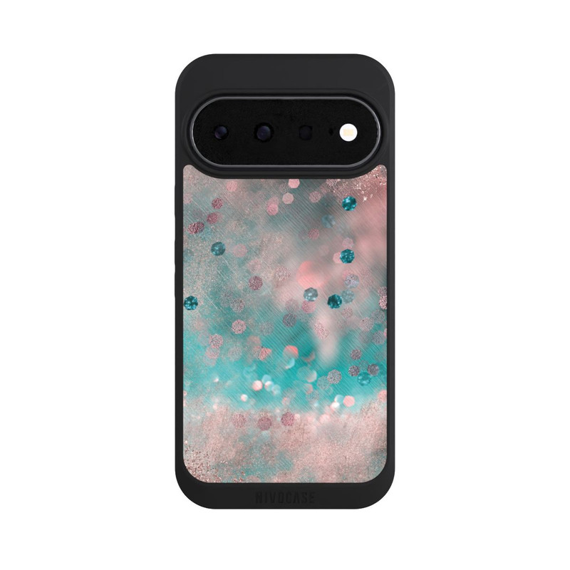 Pixel 11 NIVOpure Türkis-glamouröser Glitzerlook