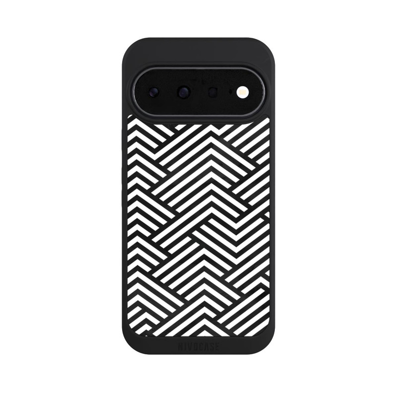 Pixel 11 NIVOpure Schwarz und Weiß ZigZag