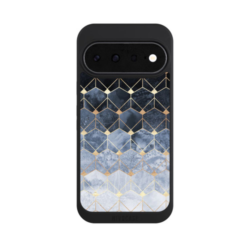 Google Pixel 11 NIVOpure Blaue Sechsecke und Diamanten Golddruck