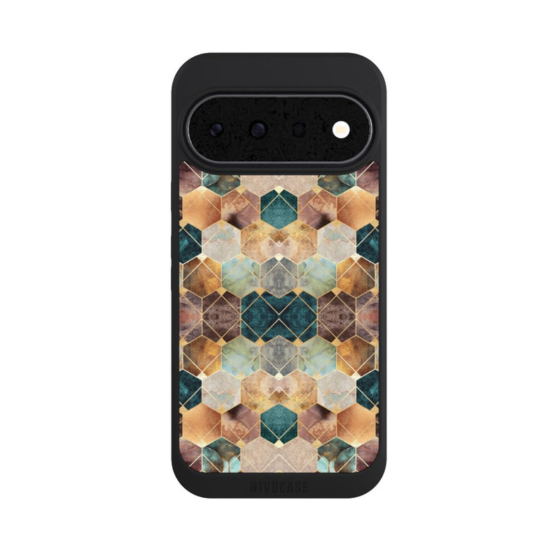 Pixel 11 NIVOpure Naturfarbene Sechsecke und Diamanten
