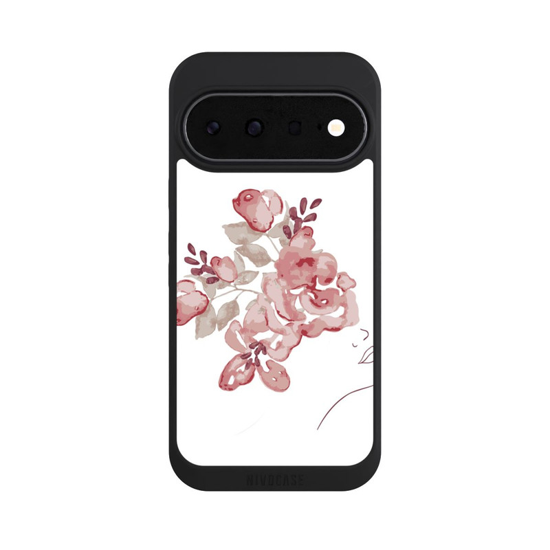 Pixel 11 NIVOpure Line Art Gesicht Blumen