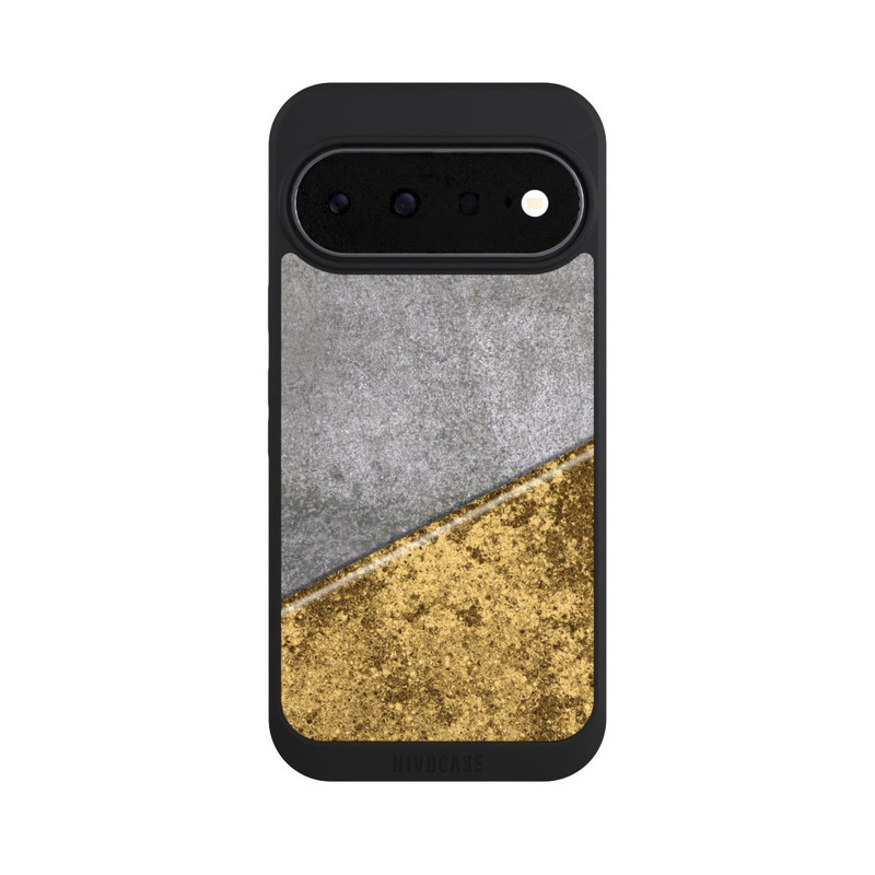 Pixel 11 NIVOpure Beton und Goldlook