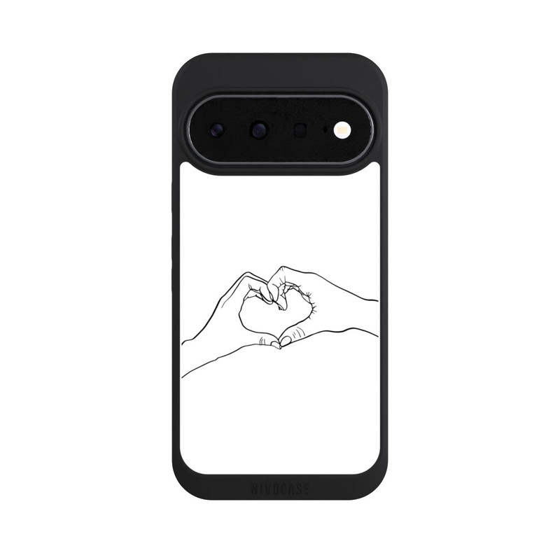 Pixel 11 NIVOpure Herz Hände Line Art