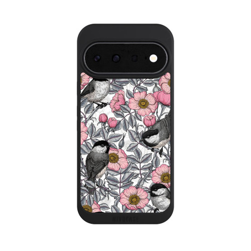 Google Pixel 11 NIVOpure Schwarzkopfmeisen und Wilde Rosen