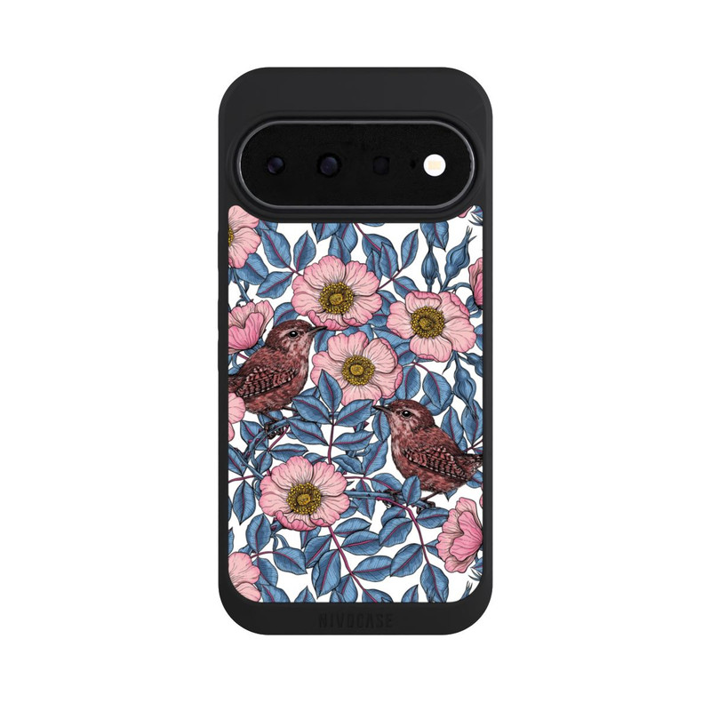 Pixel 11 NIVOpure Zaunkönige und Wildrosen