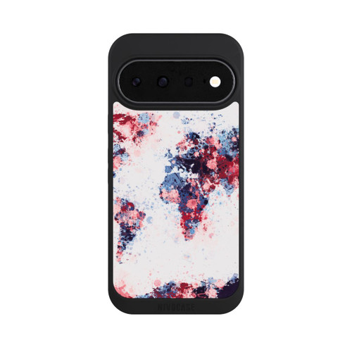 Google Pixel 11 NIVOpure World Map Paint Splashes Blue Red