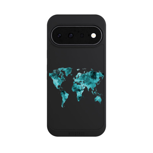 Google Pixel 11 NIVOpure World Map Teal Transparent