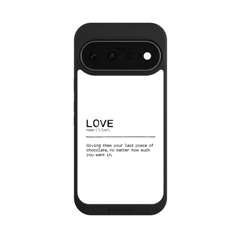 Pixel 11 NIVOpure Zitat Love Chocolate (englisch)