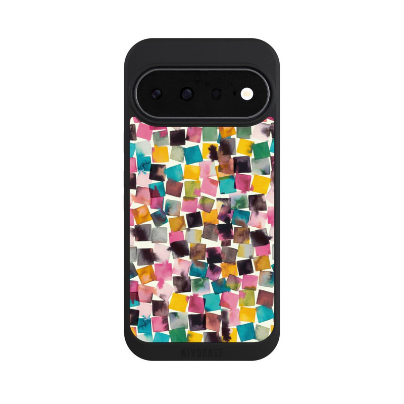 Pixel 11 NIVOpure Aquarell geometrische Plaids rosa