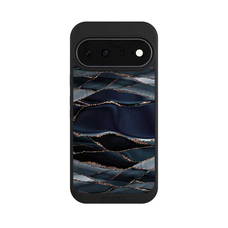 Pixel 11 NIVOpure Dunkelgraue Streifen goldener Look