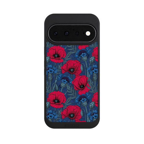 Google Pixel 11 NIVOpure Mohnblumen und Kornblumen auf Blau