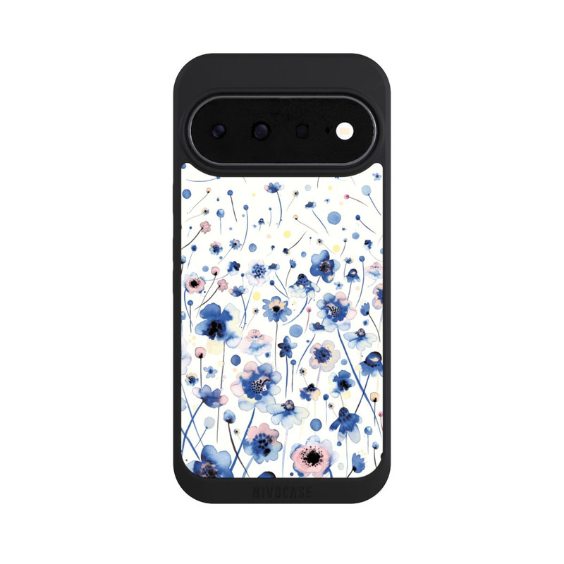 Pixel 11 NIVOpure Aquarelltinte blaue Blumen