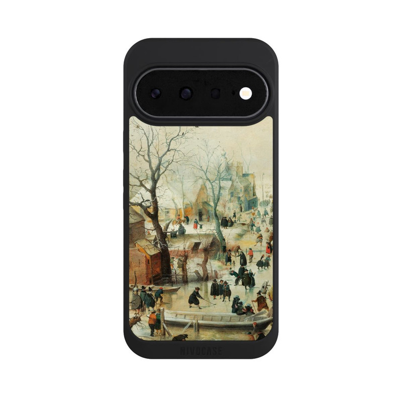 Pixel 11 NIVOpure Winterlandschaft mit Schlittschuhläufern - Hendrick Avercamp