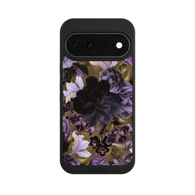 Pixel 11 NIVOpure  Lila und goldene Vintageblumen