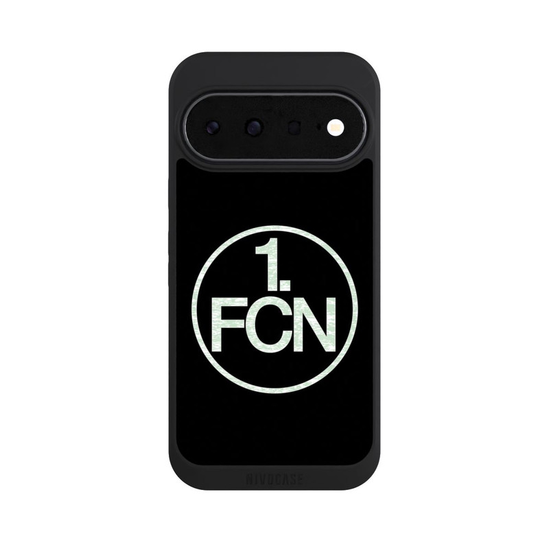 Pixel 11 NIVOpure FCN Logo in Weiß Hintergrund Schwarz