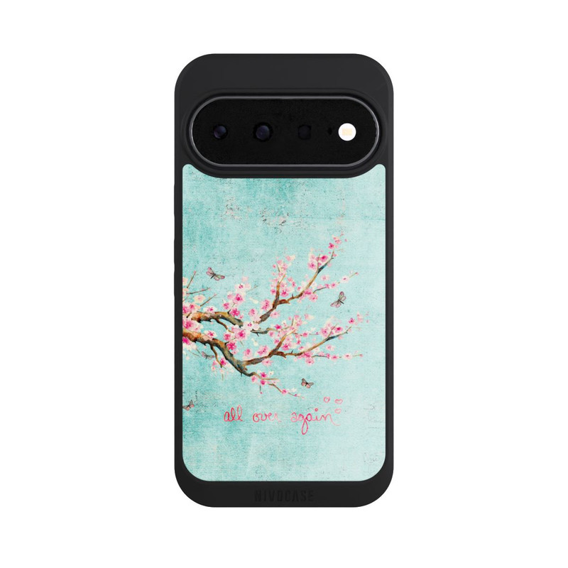 Pixel 11 NIVOpure Kirschblütenbaummuster Blau
