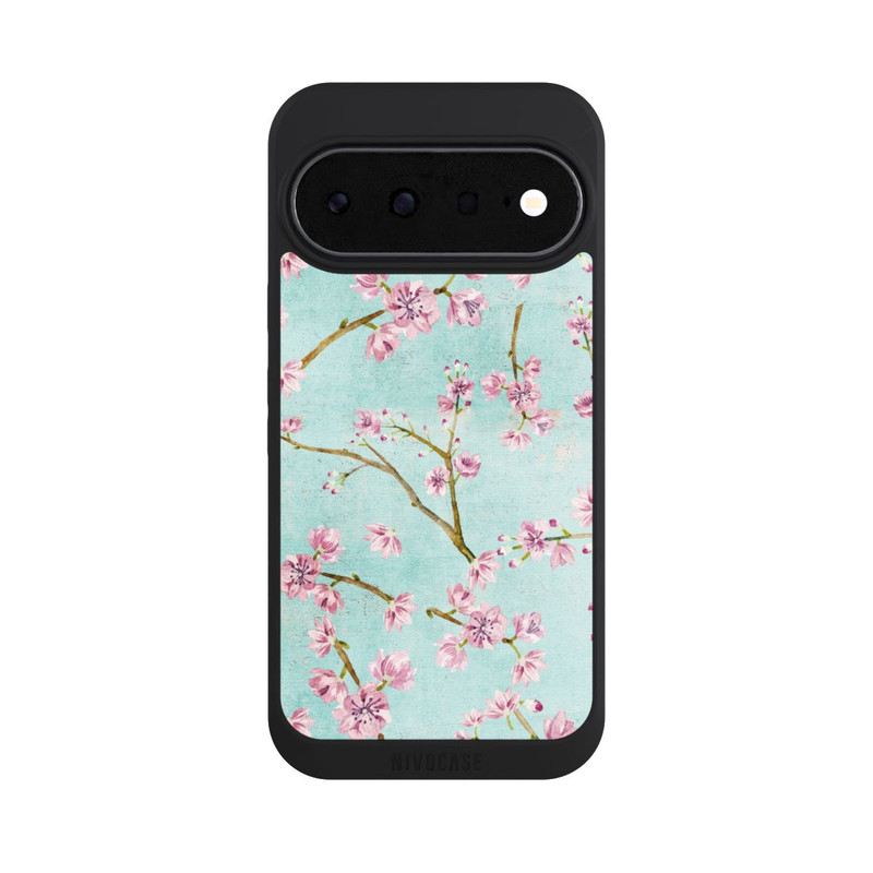 Pixel 11 NIVOpure Kirschblütenzweigmuster Hellblau