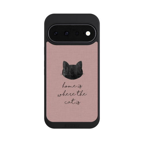 Google Pixel 11 NIVOpure Home Is Where The Cat Is - Black on Pink