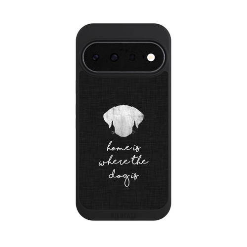 Google Pixel 11 NIVOpure Home Is Where The Dog Is - White on Black