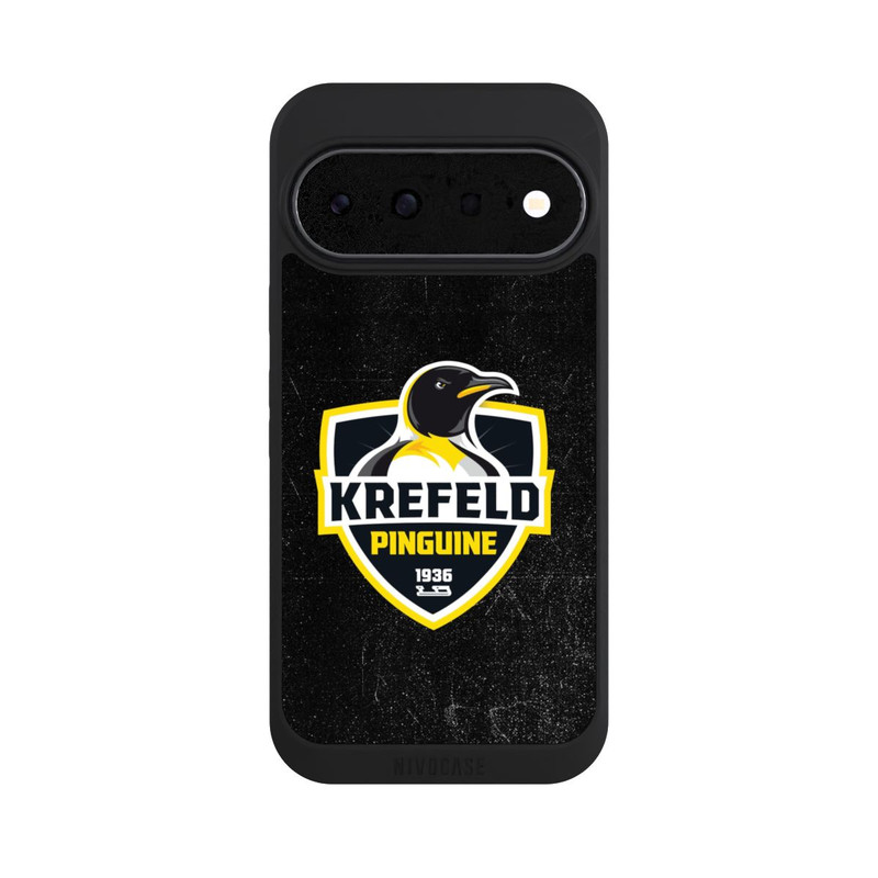Pixel 11 NIVOpure Krefeld Pinguine Logo Schwarz