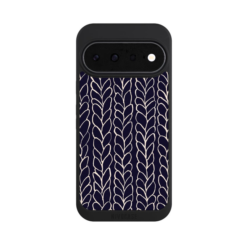 Pixel 11 NIVOpure gezeichnete Wollzöpfe Marine