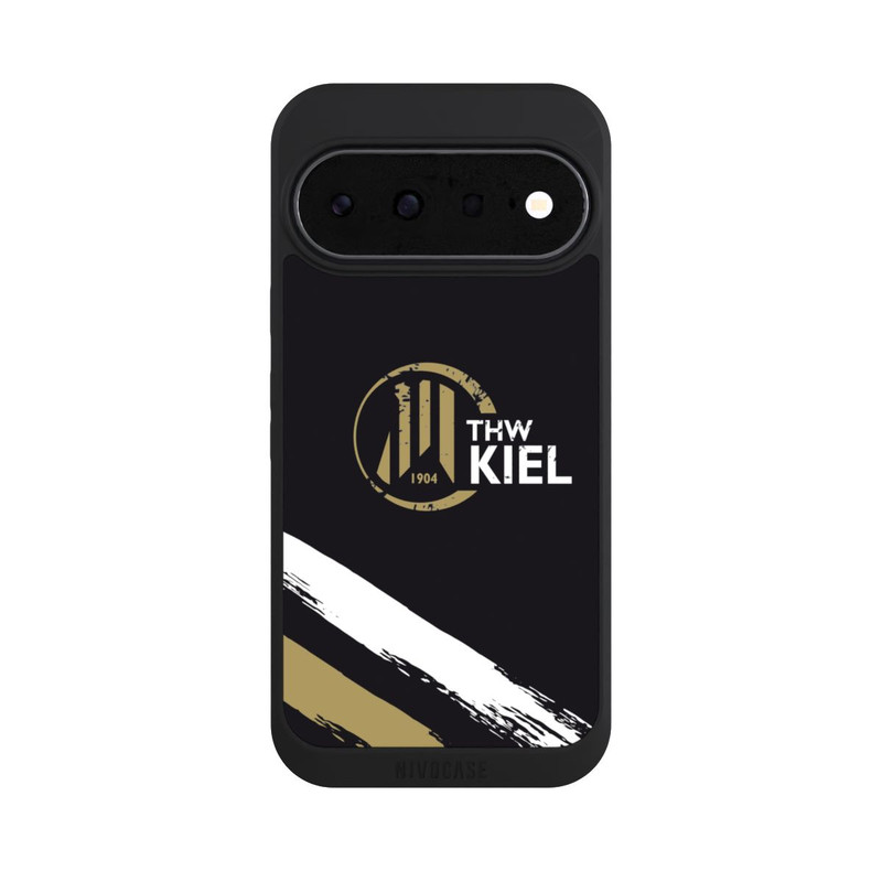 Pixel 11 NIVOpure THW Kiel Logo und Streifen Gold