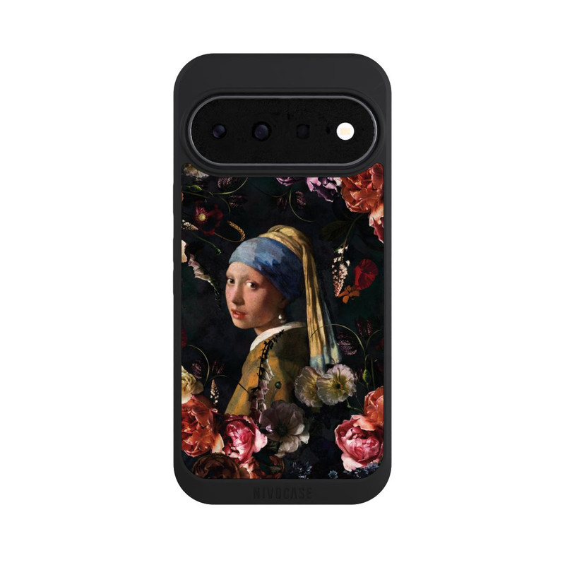 Pixel 11 NIVOpure Fille avec une boucle d'oreille en perles Roses