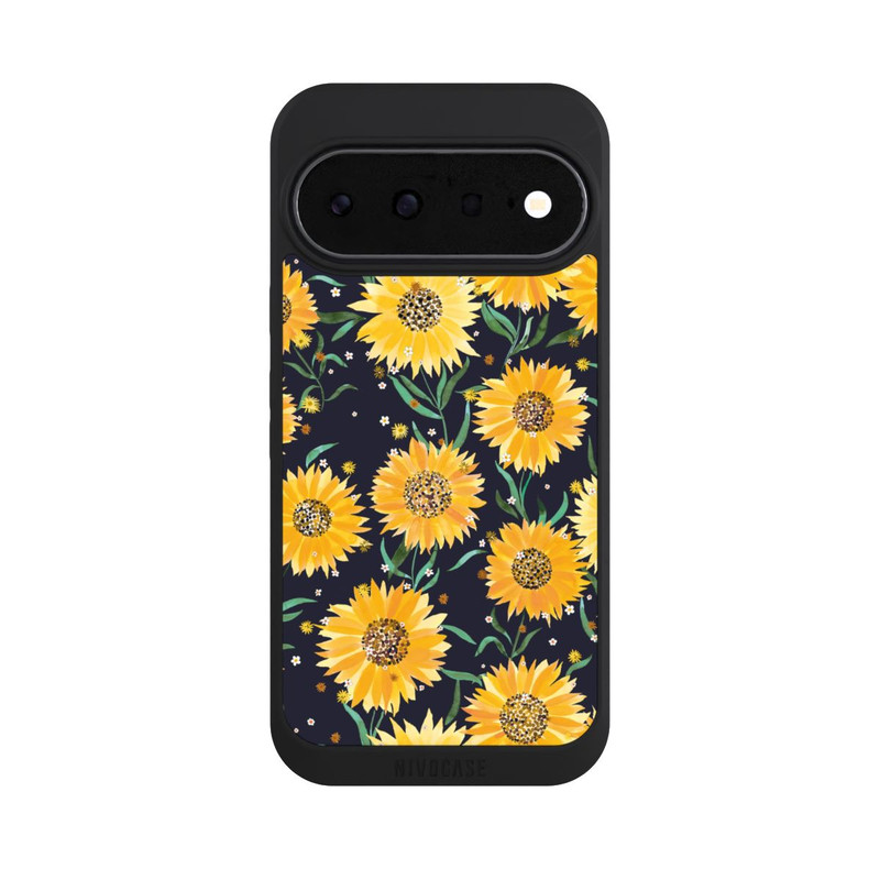 Pixel 11 NIVOpure Sonnenblumen schwarz