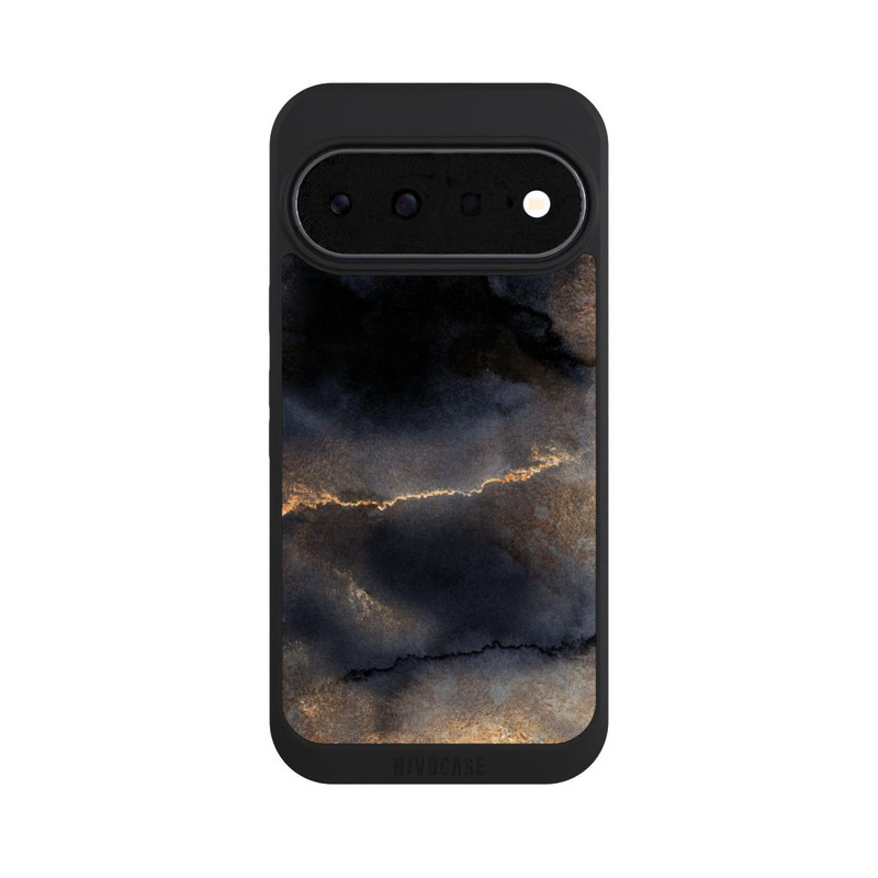 Pixel 11 NIVOpure Schwarzer Marmor Goldstaub Look